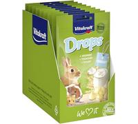 Vitakraft Drops, Rodent Treats with Yogurt, Rodent Snack, for Pampering, No Added Sugar (9 x 75 g)