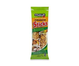 Vitakraft Hamster Whole Grains & Fruit Treat Sticks 2 Pack, 4 Ounce