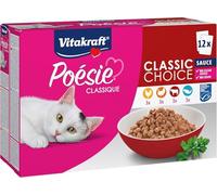 Vitakraft Poésie Classique Sauce MSC Wet Cat Food 1 Pack (12 x 85 g)