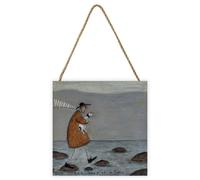 Vitakraft Sam Toft One Step At A Time Wooden Plaque - Grey/Orange/Brown