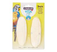 VITAKRAFT - Vita Fit - Cuttlefish Bone for Domestic Birds - Calcareous Nutrient - Special Beak Care - 2 pieces