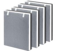 Vital 100 HEPA Replacement Filter Compatible with LEVOIT 100 Air Purifi-er, HEPA and Activated Carbon Set, Part # Vital 100-RF, 4 PACK