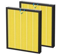 Vital 100S Replacement Filter for LEVOIT Vital 100S Vital 100S-P Air Purifier, H13 True HEPA and Activated Carbon Vital 100S-P Filter, Vital 100S-RF-PA(LRF-V102-YUS), 2 Pack Yellow
