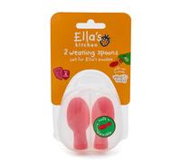 Vital Baby 2 Pack Ella's Kitchen Pouch Spoons, 4m+, Red | Soft Tips