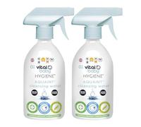 Vital Baby Aquaint Cleansing Water 500ml 2pk | Hypoallergenic & Antibacterial Safe for All Ages, Gentle on Skin, Alcohol-Free, 100% Natural Formula Vegan-Friendly Quick, No-Rinse Skin Cleanser