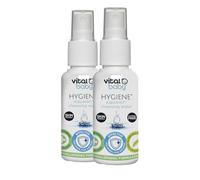 Vital Baby Aquaint Cleansing Water 50ml 2pk | Hypoallergenic & Antibacterial | Safe for All Ages, Gentle on Skin, Alcohol-Free, 100% Natural Formula | Vegan-Friendly | Quick, No-Rinse Skin Cleanser