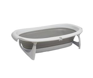 Vital Baby Foldable Baby Bath, 0m+ | Heat-Sensitive Plug, Secure Stand | Folds compactly for storage or travel, with stable locking legs, easy drainage and a plug that warns when water is hot.