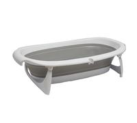 Vital Baby Hygiene Foldable Baby Bath with Heat-Sensitive Plug - Compact Folding Design, Stable Lock-in Legs, Built-in Plug Warns of Hot Water, Easy Draining, Great for Storage & Travel, 0m - 15kg