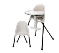 Vital Baby Nourish High Chair for Babies Toddlers Stylish Compact Adjustable Footrest with Additional Removable Cushion Lightweight Travel Folding, White