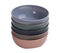Vital Baby Nourish Perfectly Simple Bowls 5pk, Stackable, BPA-Free, EarthSmart Biodegradable, Microwave & Dishwasher Safe, Everyday Feeding Bowls for Toddlers & Adults 6m+