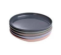 Vital Baby Nourish Perfectly Simple Plates 5pk, Stackable, BPA-Free, EarthSmart Biodegradable, Microwave & Dishwasher Safe, Durable Plates for Toddlers & Family 6m+