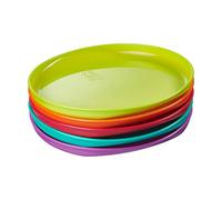Vital Baby Nourish Perfectly Simple Plates - Toddler Feeding Plates - Bright Colours - BPA, Phthalate, Latex Free - Durable - Ideal for Toddlers - Microwave/Dishwasher Safe, 5pk