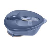 Vital Baby Nourish Power Suction Weaning Bowl with Lid and Spoon 6m+, Deep Purple, Strong Suction, Easy Scoop Sides, Leakproof Lid & Spoon, EarthSmart Biodegradable, BPA-Free