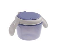 Vital Baby Nourish Toddler Snack Pot 6m+, Deep Purple, On-The-Go Snacking, Dual-Lids, Soft Silicone Slatted Lid, Easy-Grip Handles, EarthSmart Biodegradable, BPA-Free