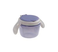 Vital Baby Nourish Toddler Snack Pot 6m+, Deep Purple, On-The-Go Snacking, Dual-Lids, Soft Silicone Slatted Lid, Easy-Grip Handles, EarthSmart Biodegradable, BPA-Free