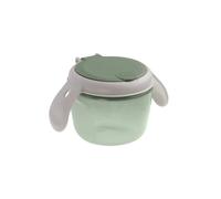 Vital Baby Nourish Toddler Snack Pot 6m+, Green, On-The-Go Snacking, Dual-Lids, Soft Silicone Slatted Lid, Easy-Grip Handles, EarthSmart Biodegradable, BPA-Free