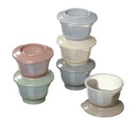 Vital Baby Nourish Store & Wean Food Pots 60ml 6pk 4m+, Leakproof, Stackable, Soft Base, EarthSmart Biodegradable, BPA-Free & Freezer Safe for Baby Food