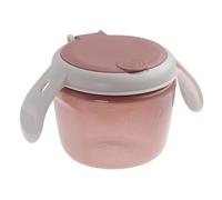 Vital Baby Nourish Toddler Snack Pot 6m+, Berry Pink, On-The-Go Snacking, Dual-Lids, Soft Silicone Slatted Lid, Easy-Grip Handles, EarthSmart Biodegradable, BPA-Free