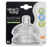 Vital Baby Nurture Fast Flow Bottle Nipples - 2 pcs