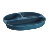 Vital Baby Silicone Suction Plate, Blue | Divided Areas, Strong Suction