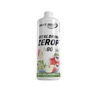 Vital Drink Zerop (1000ml) Apple Elderflower | Sugar-free, aspartame-free, low-calorie, with vitamin B1, B6 and niacin, mixing ratio 1:80, apple elderflower flavour