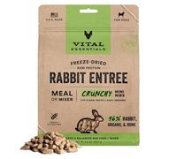Vital Essentials Freeze Dried Dog Food, Raw Rabbit Nibs Entree 5.5 oz