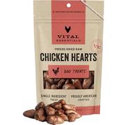 Vital Essentials Freeze Dried Dog Treats, Raw Chicken Hearts Treats for Dogs