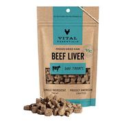 Vital Essentials Freeze Dried Raw Single Ingredient Dog Treats, Beef Liver, 2.1 oz