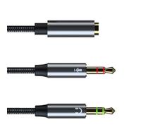 Vital Frees Wire HeadPhone Splitter Small & Flexible 3.5mm Earphone Splitter 12" for Interference Interference