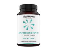 Vital Haven Ashwagandha KSM-66 (600mg) + Chamomile (150mg) Supplement with BioPerine - UK Made