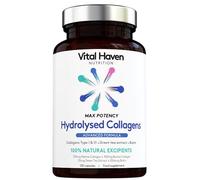 Vital Haven Beauty Supplement - Hydrolyzed Marine and Bovine Collagen (Type I and III) + Green Tea + Biotin - UK Made