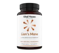 Vital Haven Lion's Mane Supplement (4000mg) with Gingko Biloba (1000mg) and BioPerine - UK Made