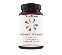 Vital Haven - Mushroom Supplement - Lions Mane, Reishi, Cordyceps, Shiitake, Maitake, Chaga, Agaricus Blazei, Tremella with VIT C - UK Made