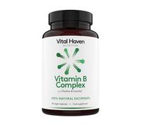 Vital Haven Vitamin B Complex (B1, B2, B5, B6, B7, B9, B12, Choline, Myo-Inositol) Supplement - UK Made