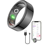 Vital Health Smart Ring for Women Black Vital Health Ring Smart Rings for Men with Fitness Tracking, Sleep Monitor, Activity Tracking, App (Size 10)