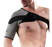 Vital Salveo Adjustable Compression Shoulder Brace Support Warp or Strap for Men and Women with Frozen shoulder for Dislocated AC Joint Frozen Pain Rotator Cuff Tendinitis Labrum Tear(1PC)-M