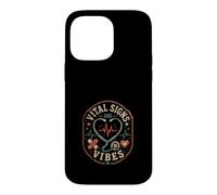 Vital Signs and Vibes - Medical Heart Healthcare Case for iPhone 14 Pro Max