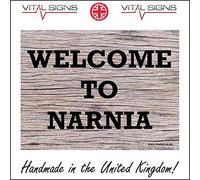 Vital Signs Direct CM203 Welcome To Narnia Sign Lion Witch Wardrobe Fairytale You Name It Choice 200mm x 150mm Sticker/Sav - White Background