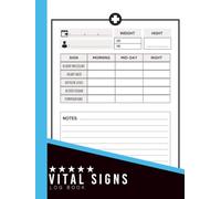 Vital Signs Log Book: 8.5x11 inches or A4 | 110 Pages