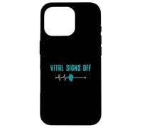 Vital Signs Off Funny Mortuary Science An Autopsy Technician Case for iPhone 16 Pro