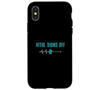 Vital Signs Off Funny Mortuary Science An Autopsy Technician Case for iPhone X/XS