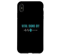 Vital Signs Off Funny Mortuary Science An Autopsy Technician Case for iPhone XS Max