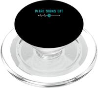 Vital Signs Off Funny Mortuary Science An Autopsy Technician PopSockets PopGrip for MagSafe