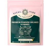 Vital Source Premium Feminine Balance Gummies - for Women’s Health & Wellness - Immune Support - Vegan, Gluten-Free - Hawaiian Pineapple - 60 Gummies