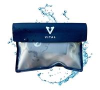 VITAL Waterproof Wallet for Swimming - Small Waterproof Key Holder Pouch - Submersible, Floating, Rain & Water Proof Surfing Car Key Fob Case Dry Bag with Wrist Ankle Strap