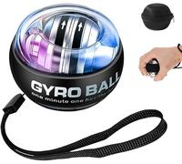 Vital Wrist Ball, 2025 Upgraded Vital Wrist Ball Exerciser, Auto-Start Gyroscopic Forearm Exerciser, Enhance Grip Strength, Hand Strengthening Devices, Adjustable Resistance With LED Lights (Black)