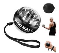 Vital Wrist Ball Exerciser with Colourful LED lights, Auto-Start Gyroscopic Forearm Exerciser, for Wrist Arms Fingers Muscles Strengthening & Training black