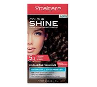 Vitalcare | Colourshine - Professional Permanent Coloring, Hair Dye Without Ammonia, Hair Dye with Keratin and Macadamia Oil, n° 5.3, Light Golden Brown