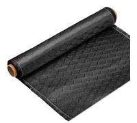 VitalCozy 10Ft x 12" Bee Hive Carbon Fiber Fabric Roll Sheet Carbon Fiber Cloth 2x2 Twill Weave 3k/ 220g Honeycomb Sheet for Car Structural Reinforcement Concrete Wall Boat Repair DIY Project