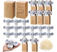 VitalCozy 12 Sets Thanksgiving Crochet Elephant Friendship Gifts for Women Handmade Elephant Sisterhood Gift Emotional Ornaments with Thank You Box for Best Friends Christmas Birthday Party Decor